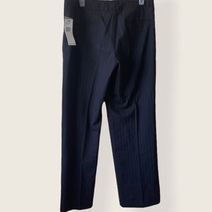 DKNY | Wool Blend Black Striped Dress Pants